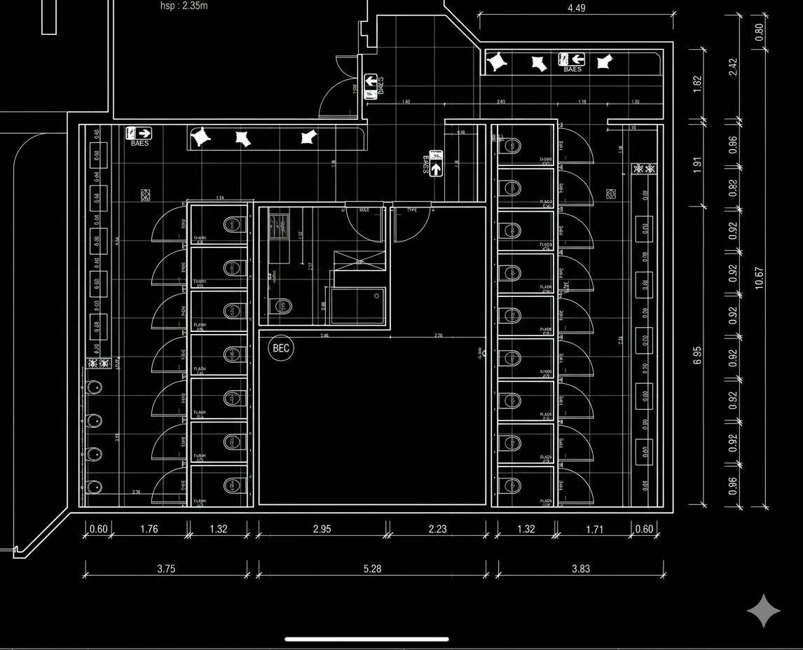 Detail finitions renovation restaurant ERP Trets Bouches-du-Rhone